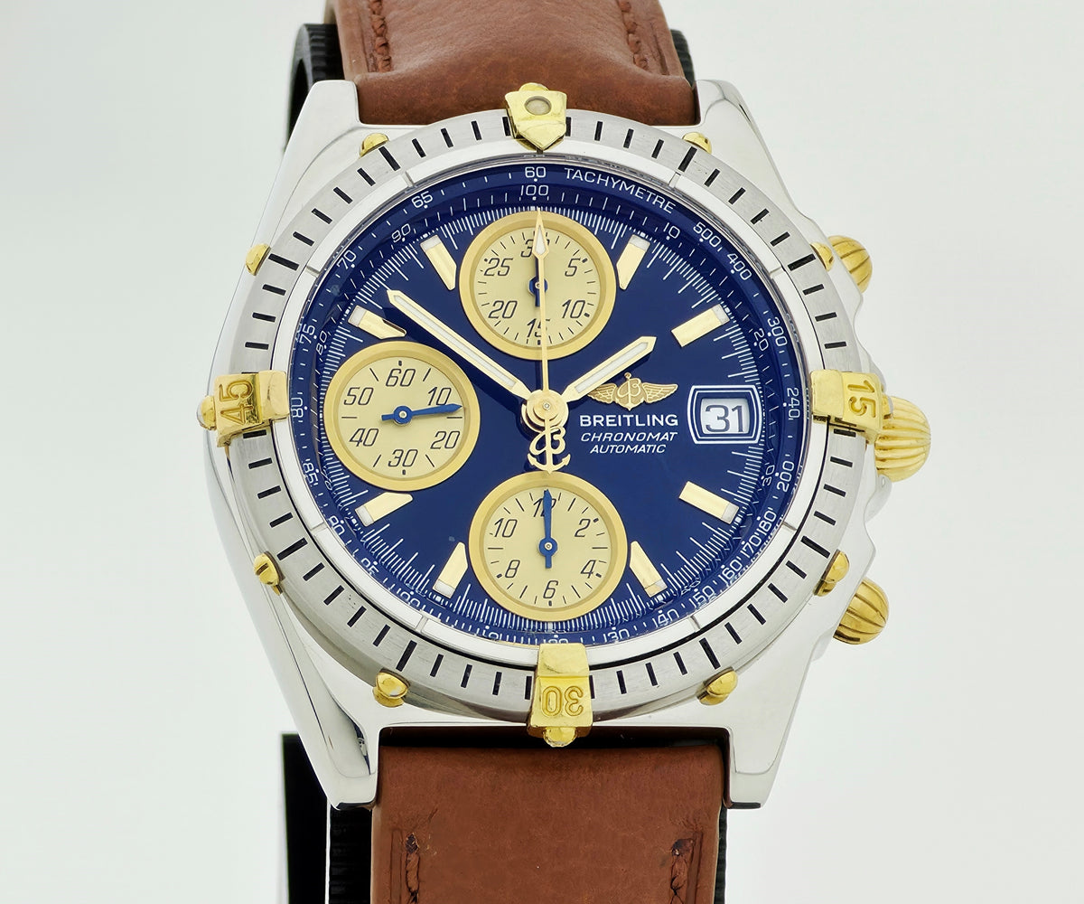 BREITLING Chronomat Chronograph Automatic 40mm 18k Gold & Steel Men's watch D13352