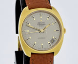 Vintage ZENITH AutoSport 28800 Automatic Cal. 2562 PC Steel & Gold filed 35mm