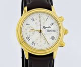 Reporter Chronograph automatic Valjoux Cal. 7750 Gold plated case 37mm