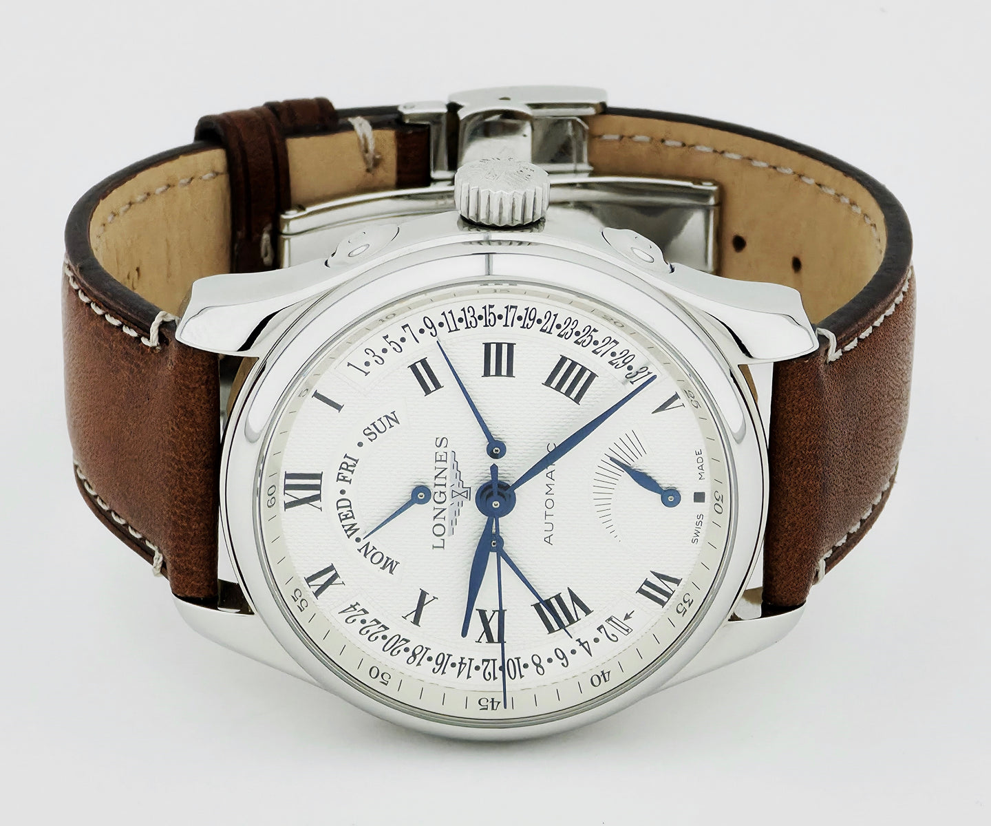 LONGINES Master Collection Retrograde Calendar & Power Reserve 44mm Steel case L2.716.4