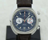 Vintage CERTINA DS-2 Chronolympic Chronograph Mechanical Cal. 23 Steel case 43mm Ref: 8601800