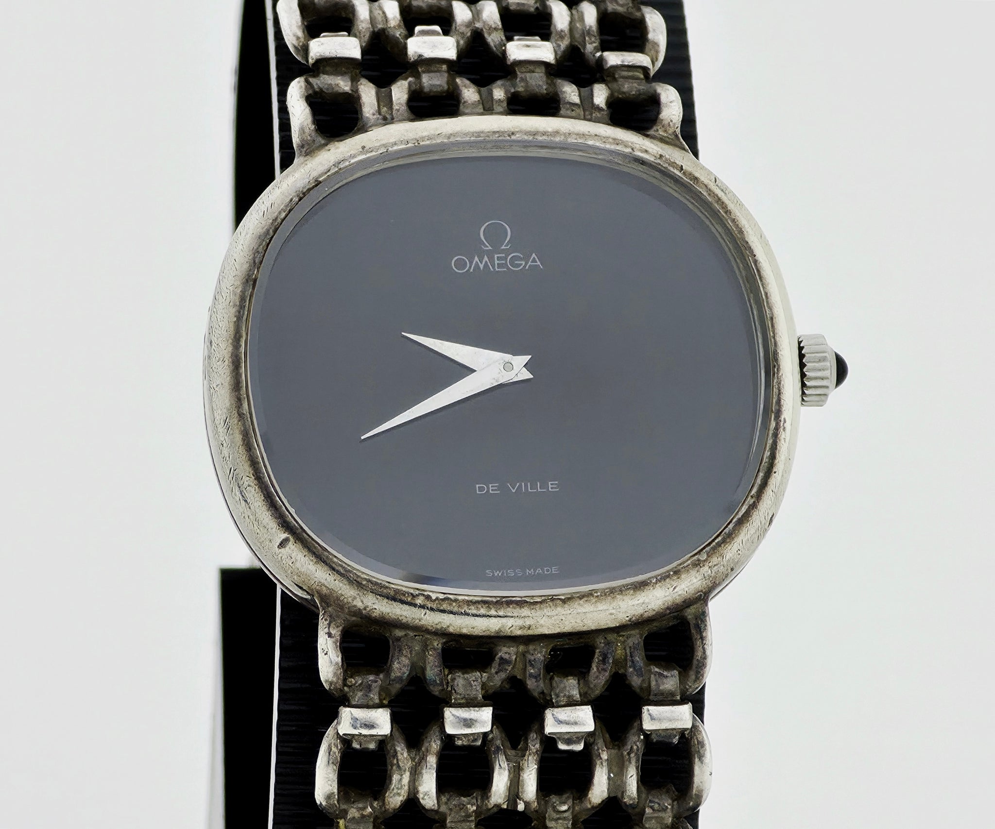 Vintage Omega De Ville mechanical Cal. 625 Jeux d'Argent 925 Silver case Ref. 8390