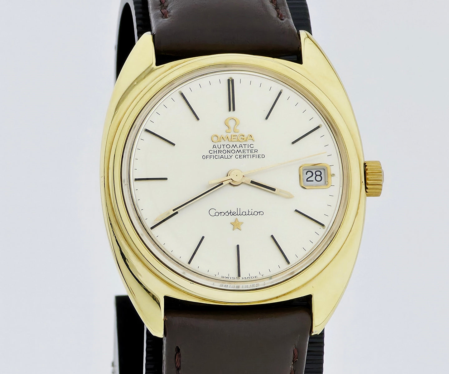 Vintage Omega Constellation automatic Cal.564 Gold & Steel Men's watch 36mm 168.017