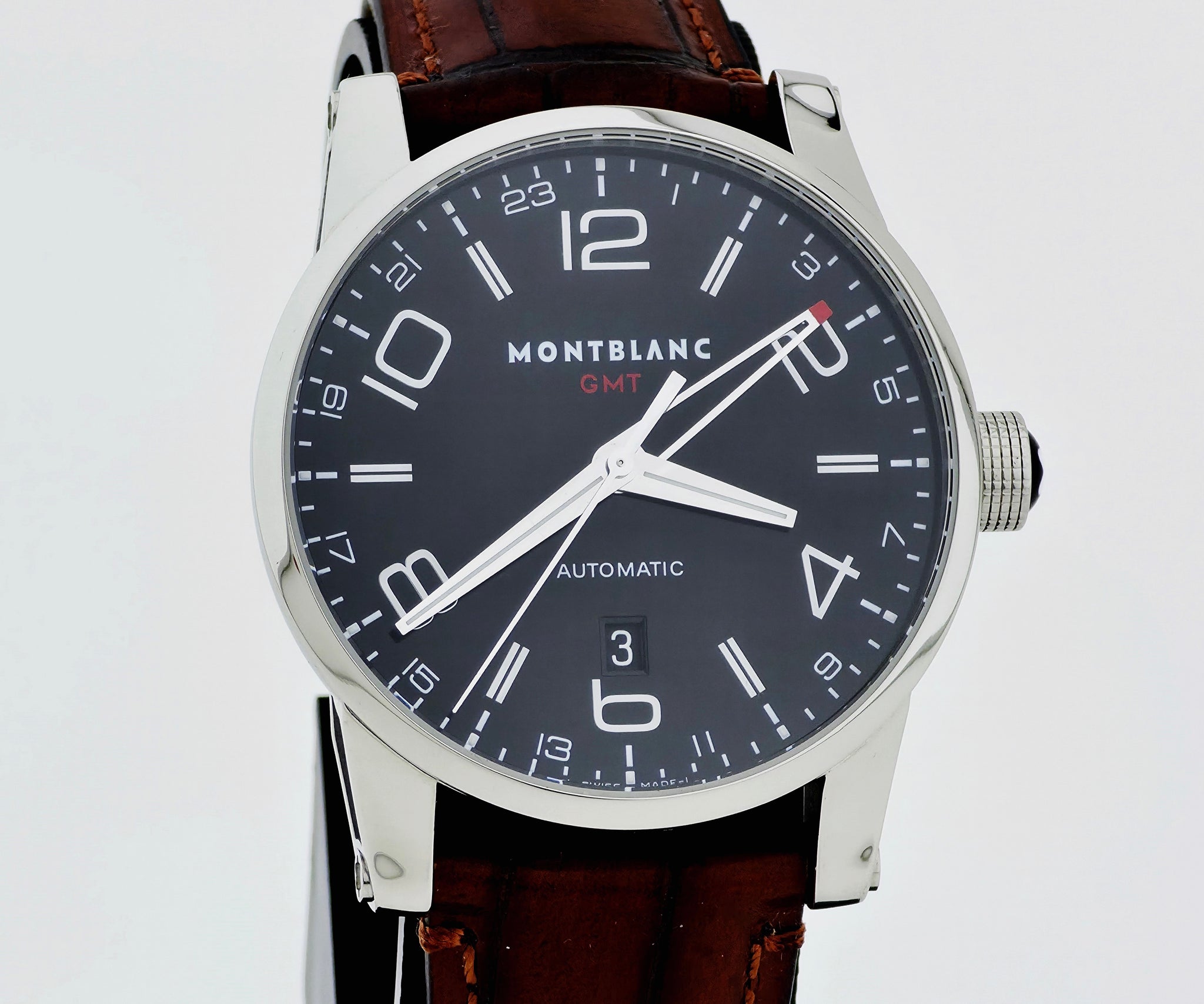 MONTBLANC TimeWalker GMT Automatic 42mm Steel Men's watch Ref: 7081