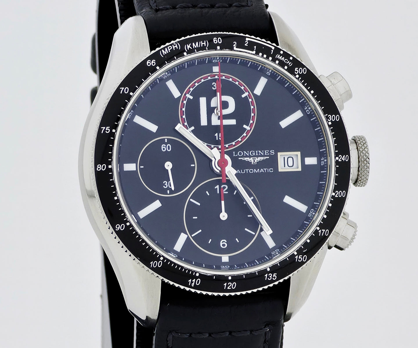 Longines Grande Vitesse Tachymeter chronograph automatic L3.636 Steel case 42mm