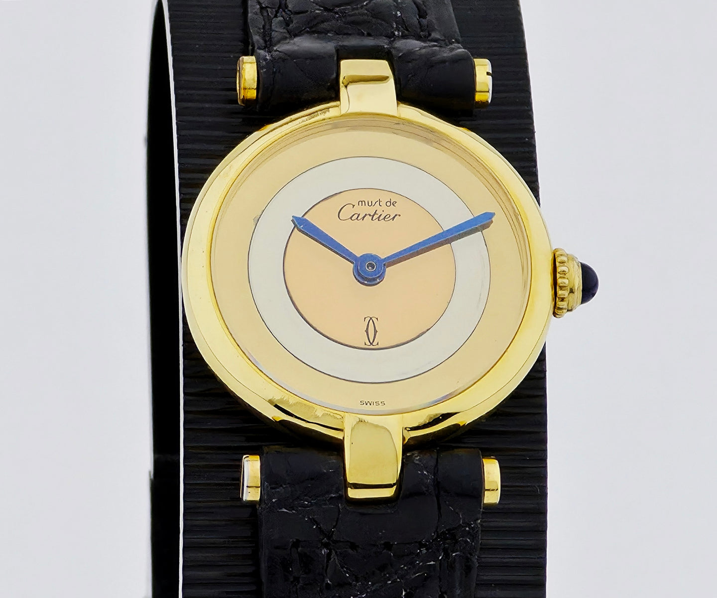 Ladies Cartier Must de Vermeil Quartz 925 silver & Gold plated  Ref: 590004