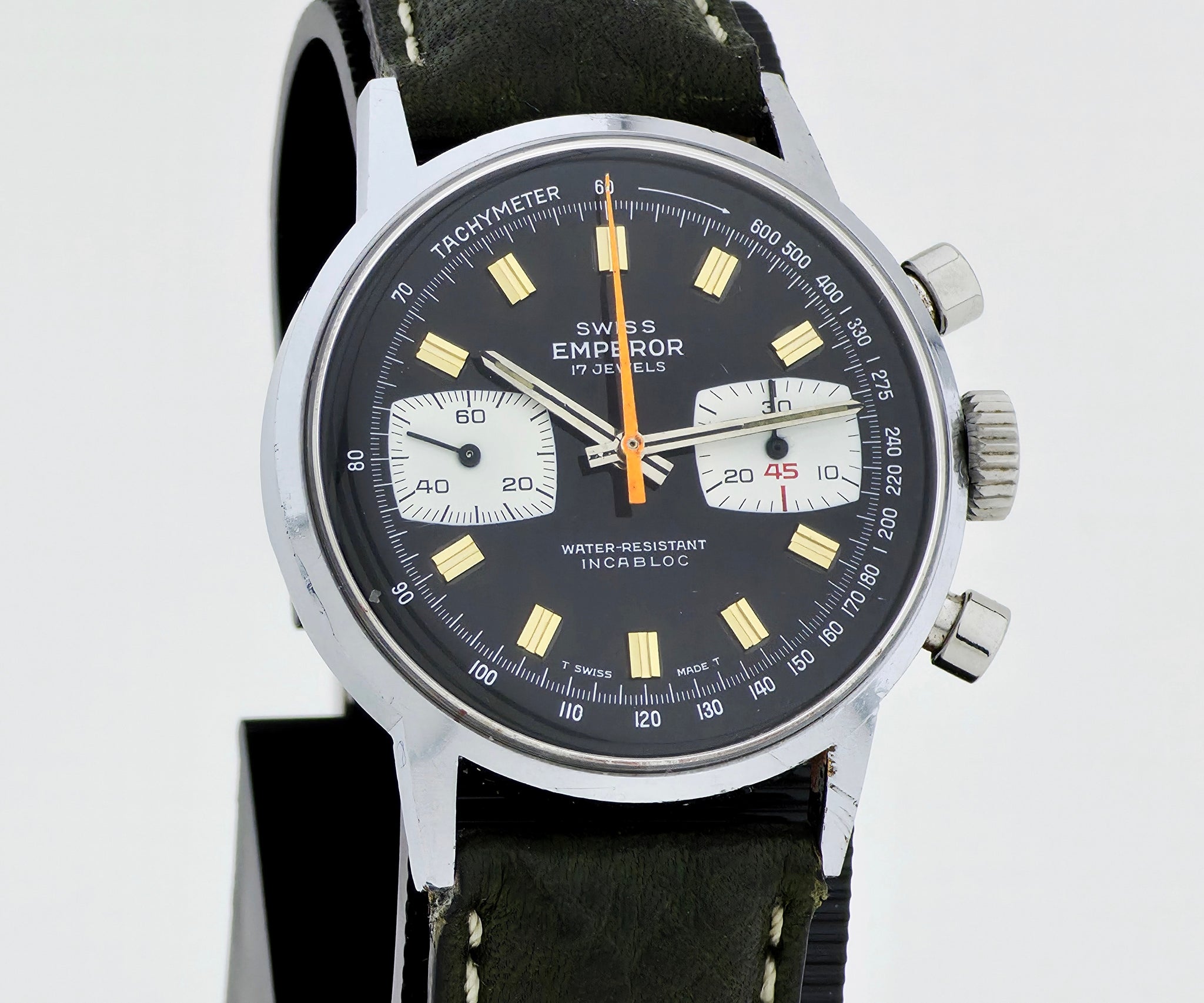 Vintage Swiss EMPEROR Chronograph Mechanical Cal. 7733 Men’s watch 36mm