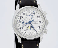 LONGINES master collection GMT chrono full calendar MoonPhase, 40mm Steel L2.673.4