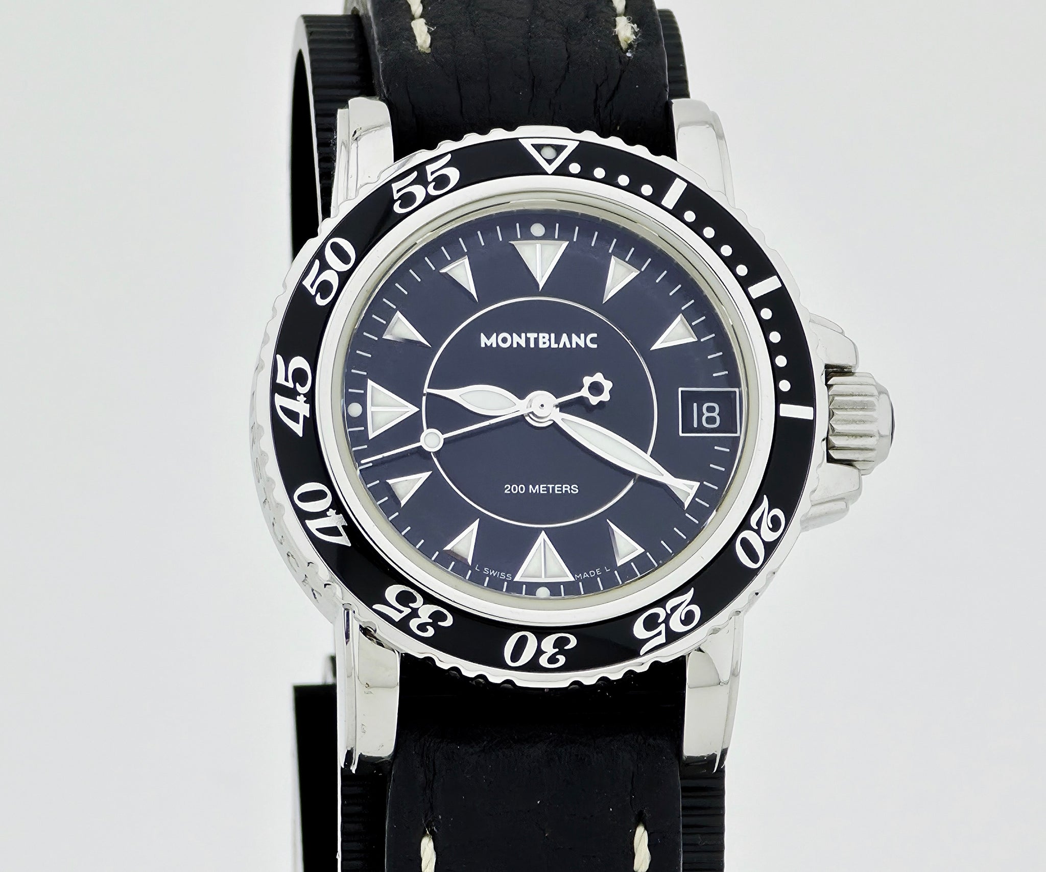 MONTBLANC Meisterstuck Sport Diver Quartz 34mm Steel Unisex watch 7036