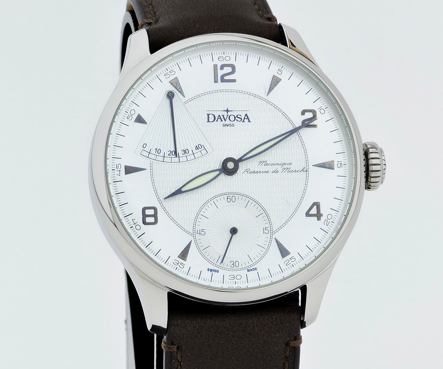 DAVOSA Power Reserve Mechanical, 44mm Steel Men's watch 6274.6498