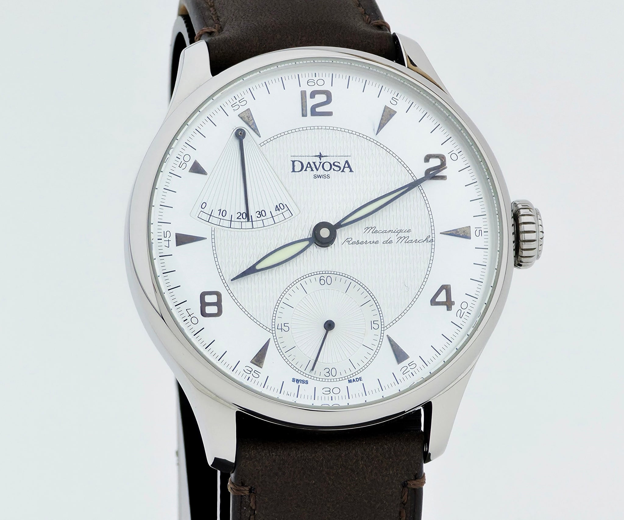 DAVOSA Power Reserve Mechanical, 44mm Steel Men's watch 6274.6498