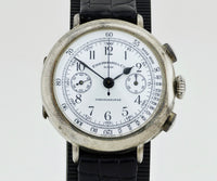 Vintage Eberhard & Co Chronograph mechanical Cal. 310-8. 925 Silver case 38mm Ref: 31008