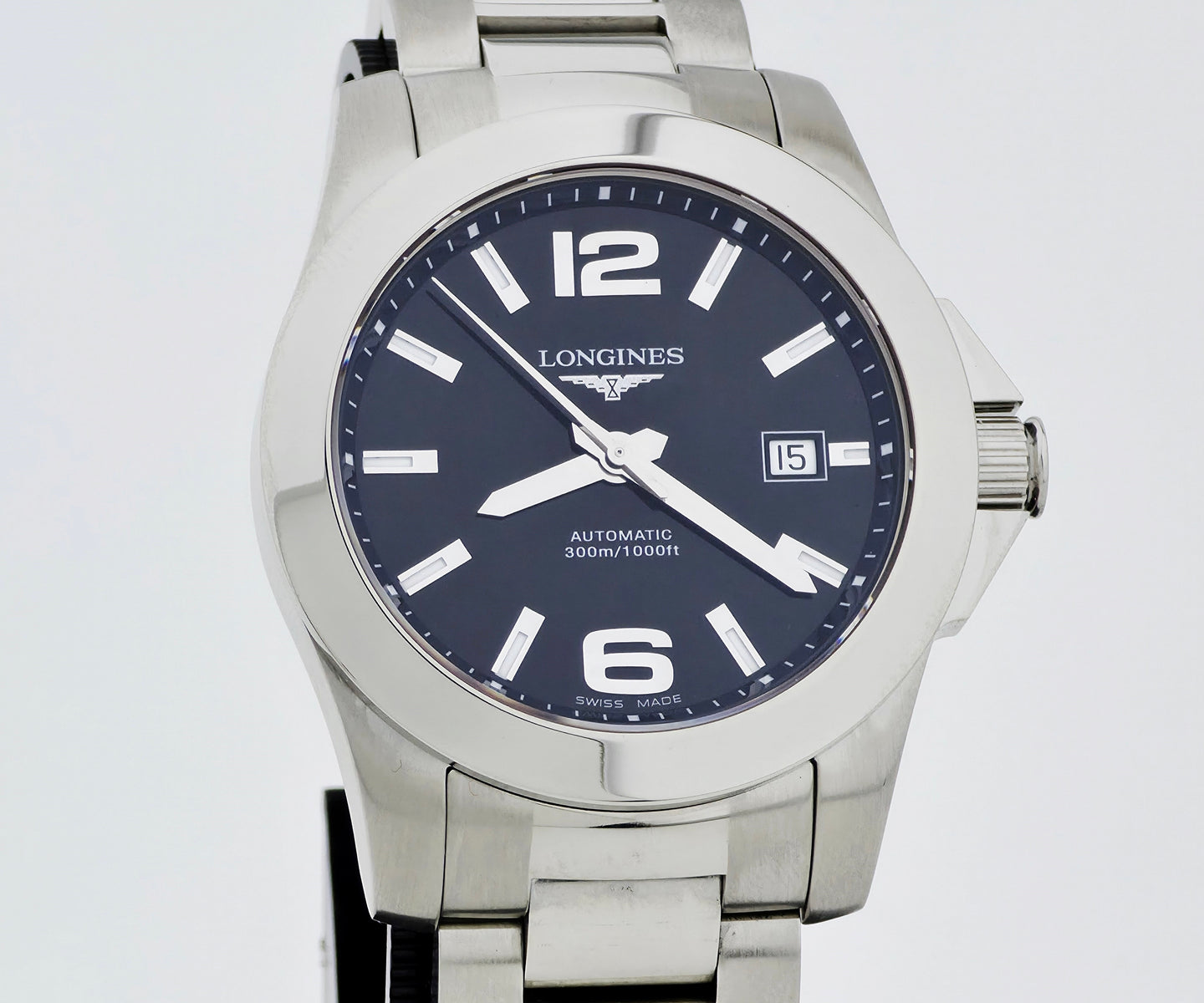 LONGINES Conquest 300m Automatic 41mm Steel Men's Watch Ref: L3.658.4