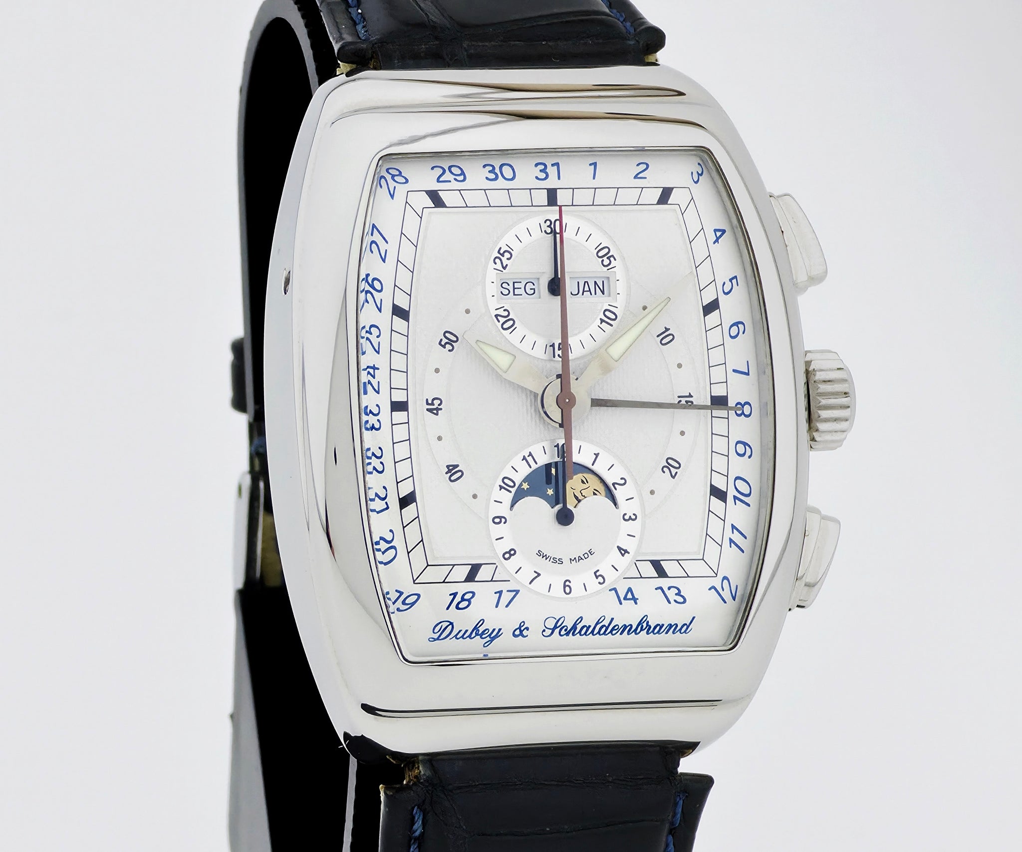 Dubey & Schaldenbrand Gran Chrono Astro Full calendar Chrono Automatic Steel Men's