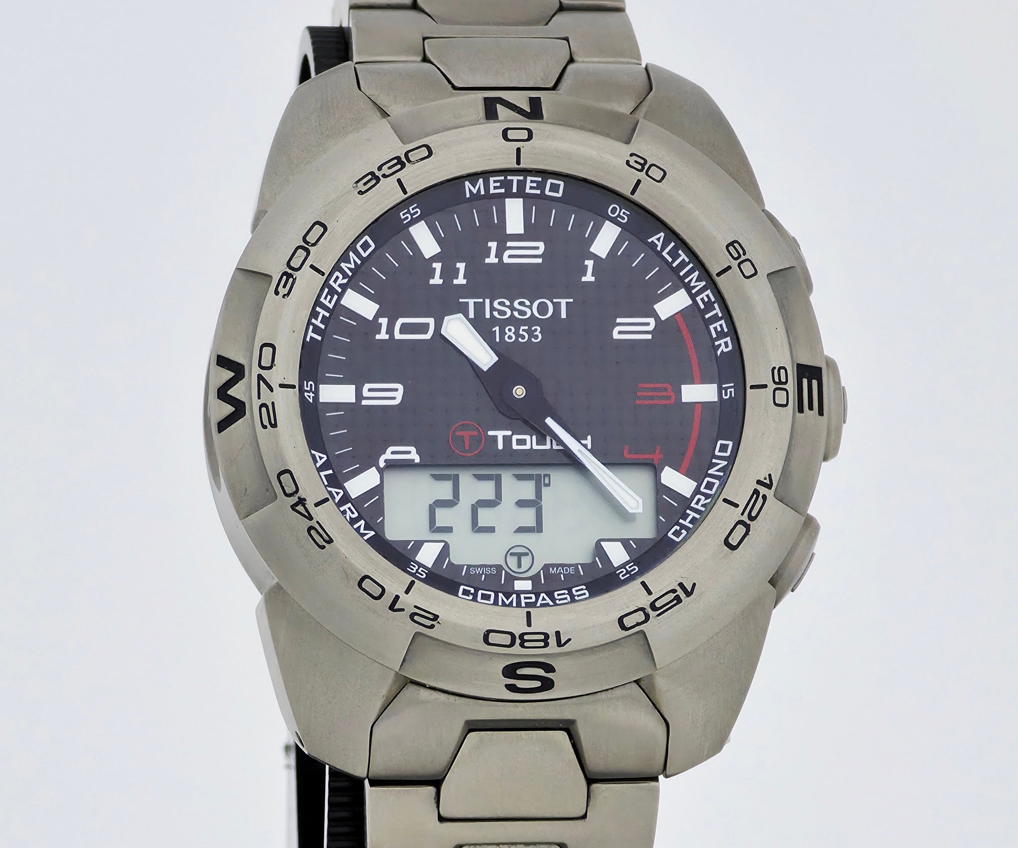 Tissot T-Touch Expert T013420A Carbon dial, 43mm Titanium Men's watch