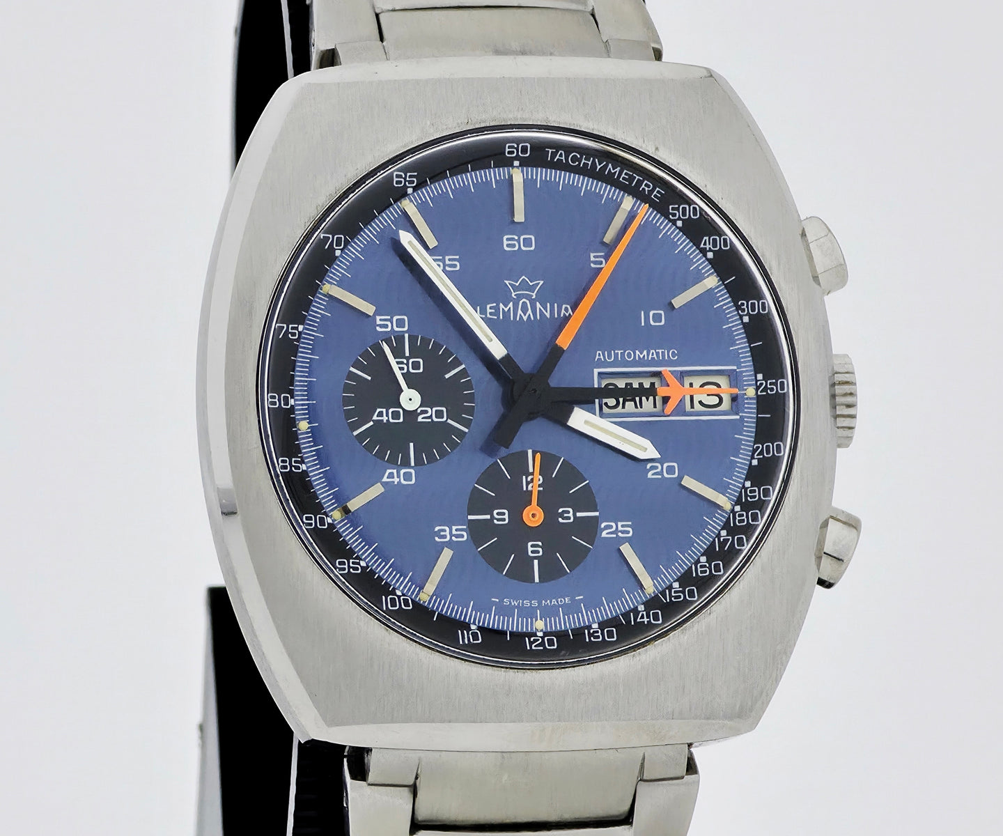 Vintage LEMANIA chronograph automatic Cal.5012 Steel case 40mm Ref: 11003