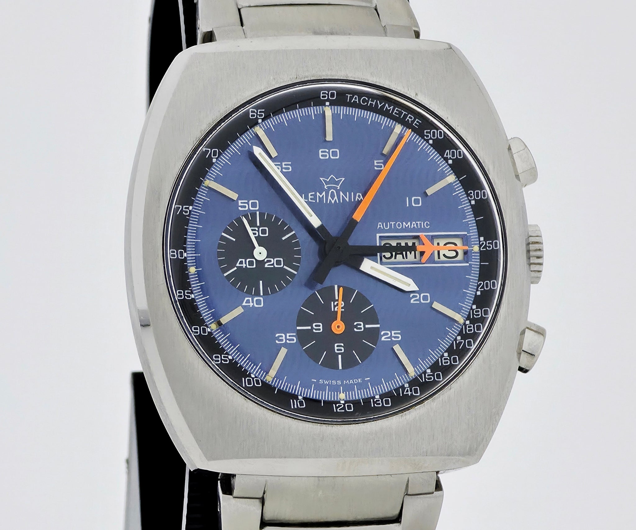 Vintage LEMANIA chronograph automatic Cal.5012 Steel case 40mm Ref: 11003