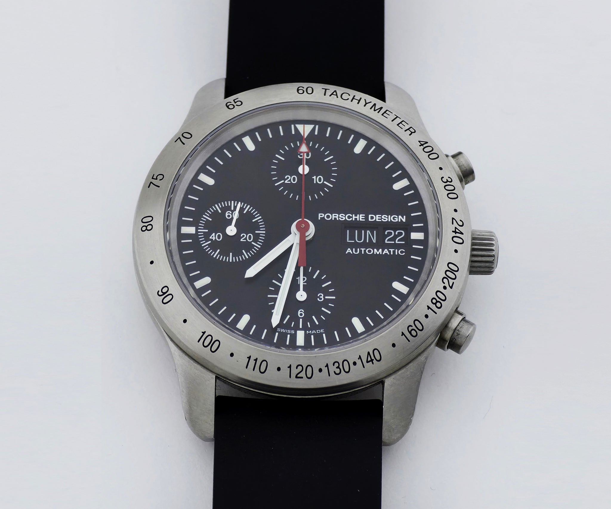 Porsche Design P10 By Eterna Chronograph Automatic Cal. 7750 Steel Case 39mm Ref: 6605.41