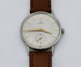 Vintage OMEGA mechanical Cal. 30 T2 PC 35mm Stainless Steel Men's watch Ref: 2271-1