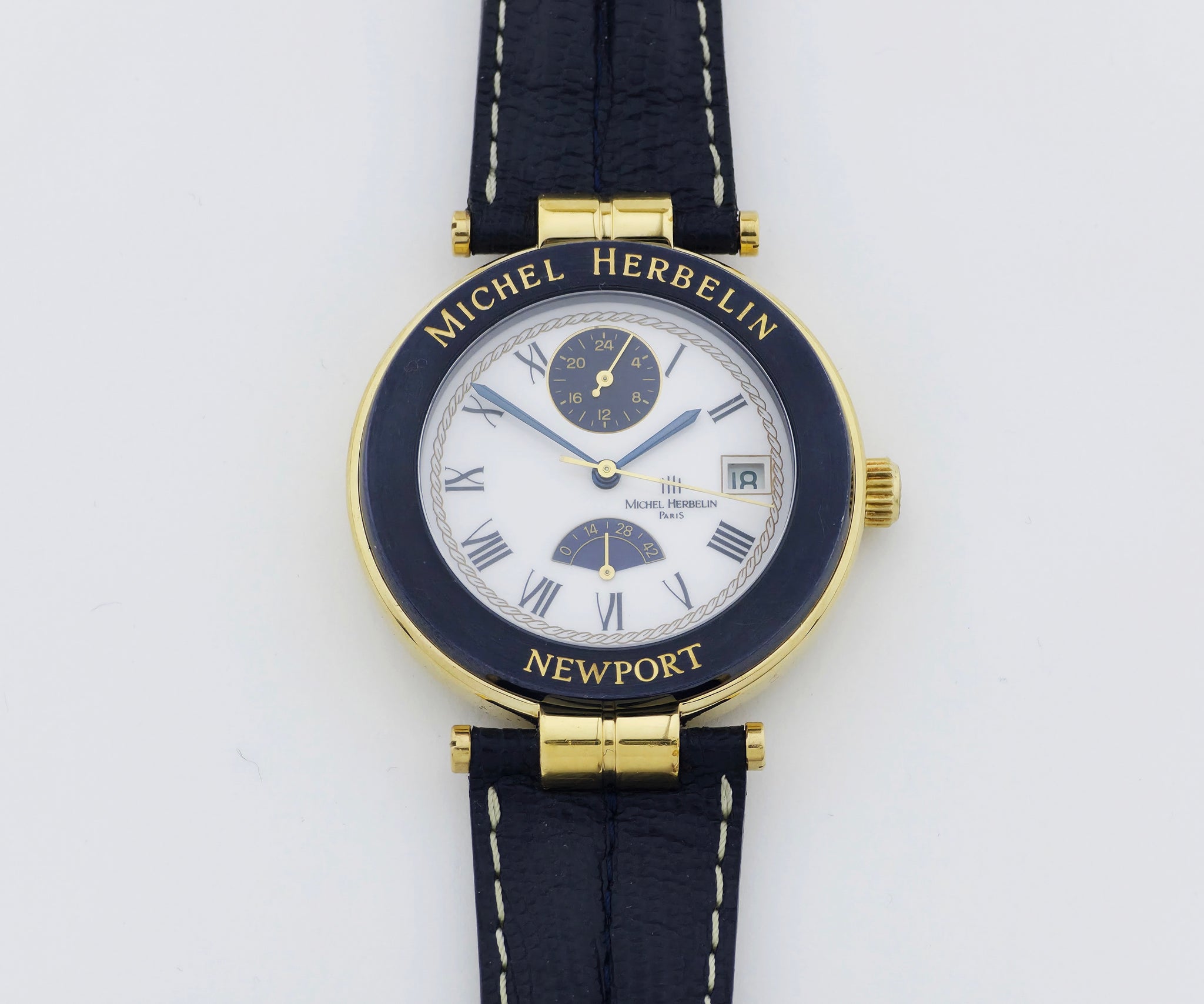 Michel Herbelin Newport, Power GMT Power reserve Automatic, 38mm case Ref: 1457 Limited edition ***/499