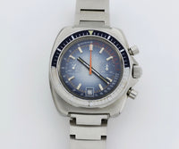 Vintage FALCON chronograph mechanical Cal. 7734 Steel Diver watch 42mm