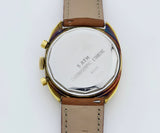 Vintage chronograph valjoux 7733 mechanical, Golden dial, Steel & Gold Plated 37mm