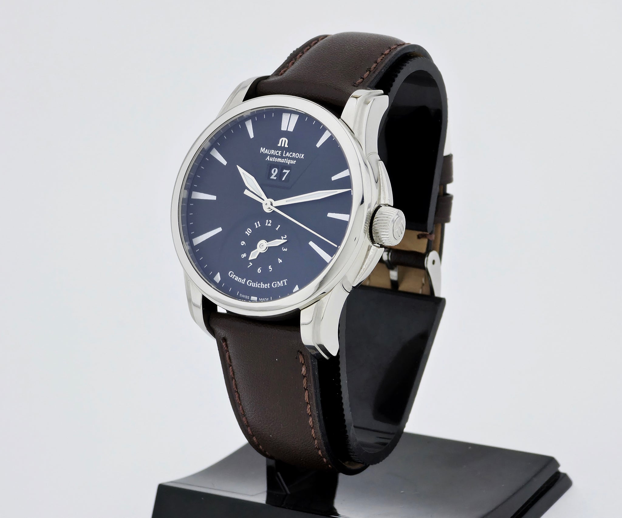 Maurice Lacroix Pontos Grand Guichet GMT Dual-Time, Automatic 40mm Steel PT6098