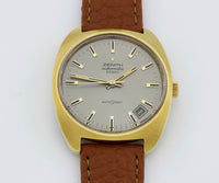 Vintage ZENITH AutoSport 28800 Automatic Cal. 2562 PC Steel & Gold filed 35mm