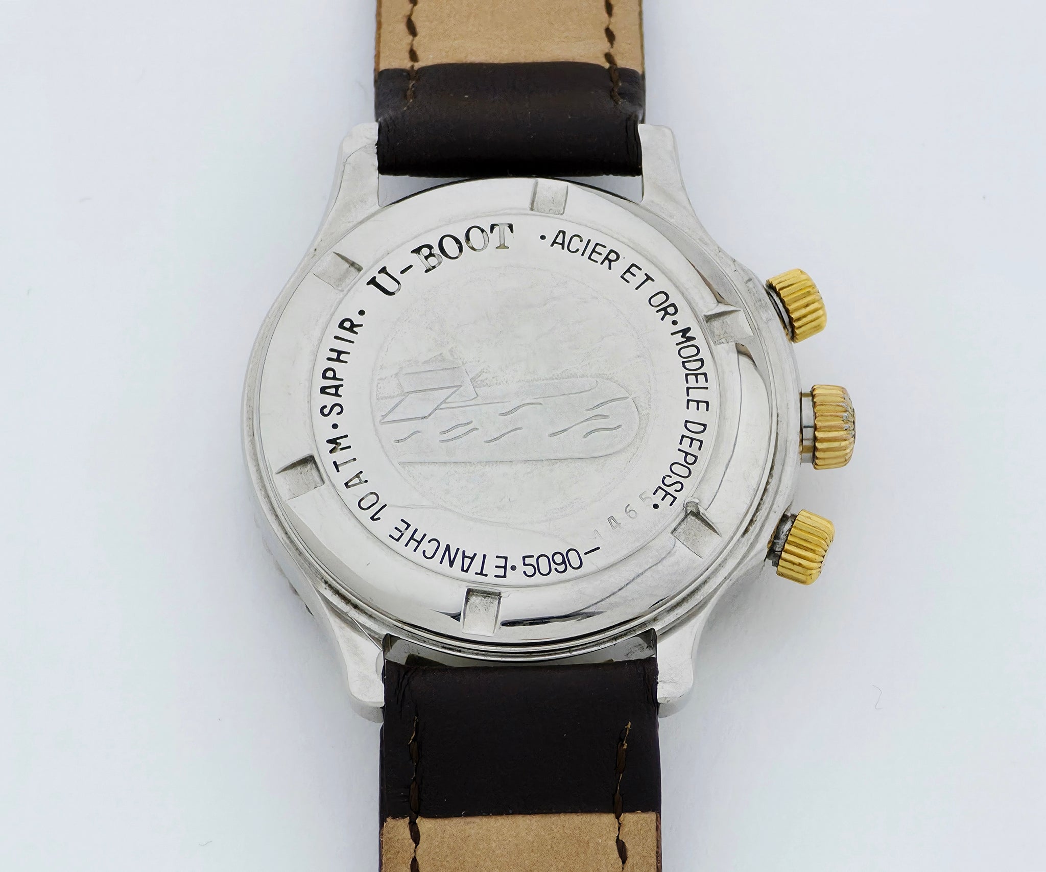 Paul Picot U-Boot Chronograph Mechanical Lemania Cal. 1873 Steel & 18k Gold 35mm