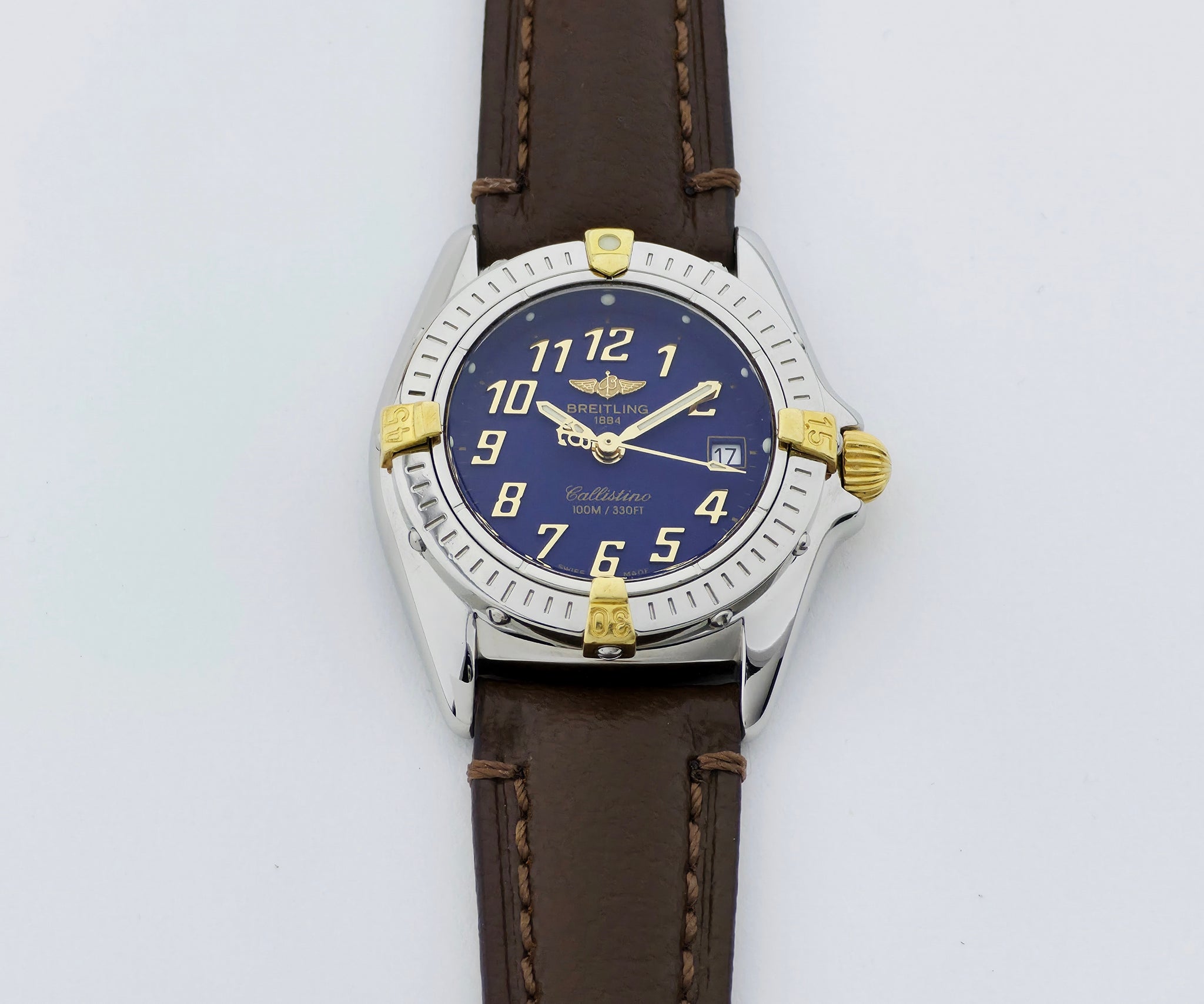 BREITLING Callistino Quartz, 28mm Steel & Gold Women's watch Ref: B52045