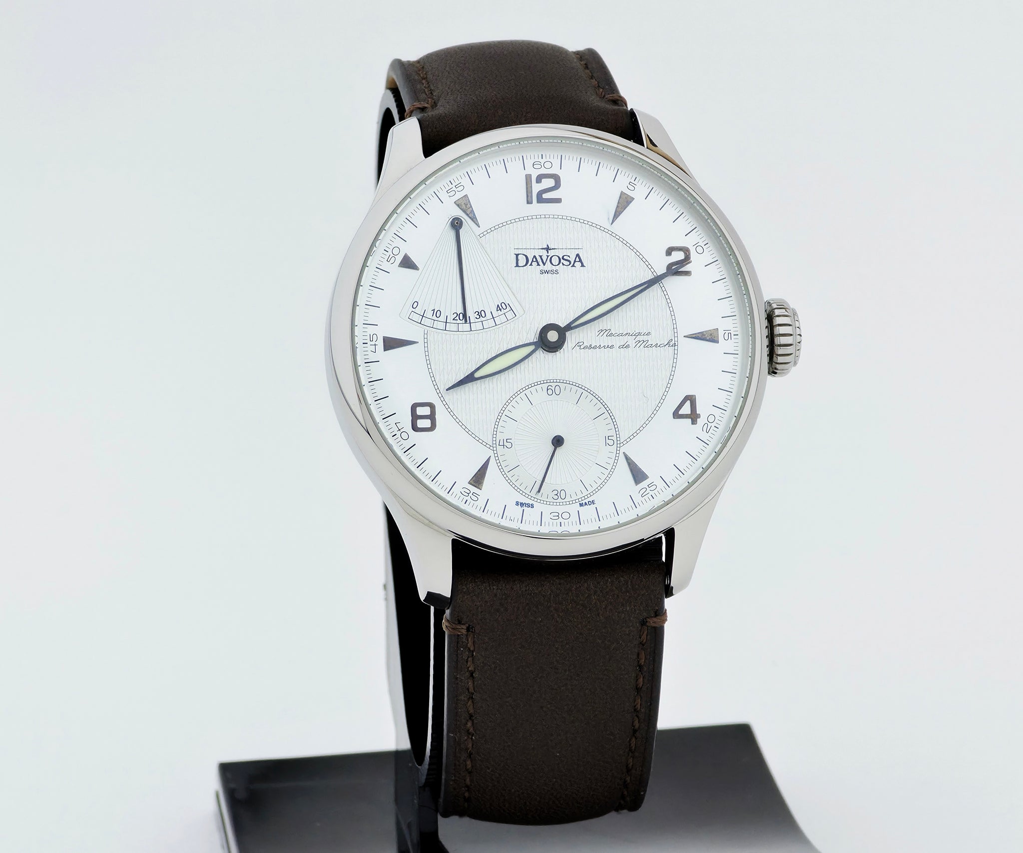 DAVOSA Power Reserve Mechanical, 44mm Steel Men's watch 6274.6498