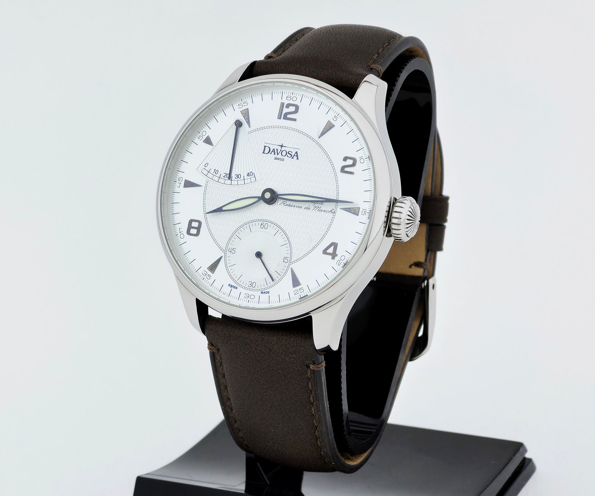 DAVOSA Power Reserve Mechanical, 44mm Steel Men's watch 6274.6498