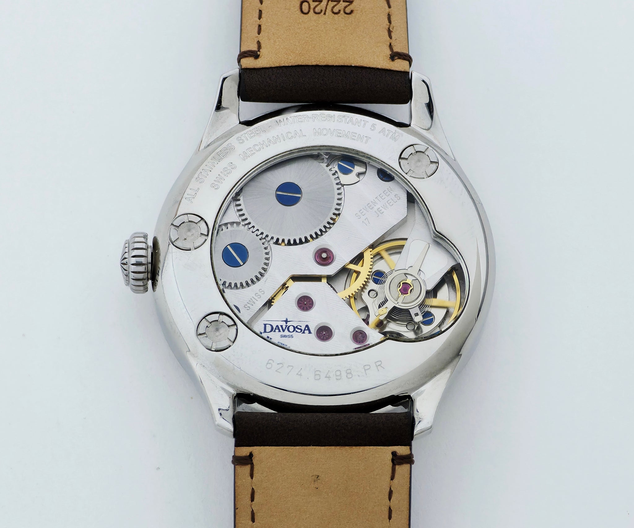 DAVOSA Power Reserve Mechanical, 44mm Steel Men's watch 6274.6498