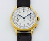 VALJOUX Cal.22 chronograph mechanical BASE 30 PULSATIONS, 36mm Steel & Gold plated