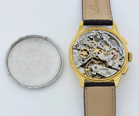 VALJOUX Cal.22 chronograph mechanical BASE 30 PULSATIONS, 36mm Steel & Gold plated