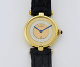 Ladies Cartier Must de Vermeil Quartz 925 silver & Gold plated  Ref: 590004