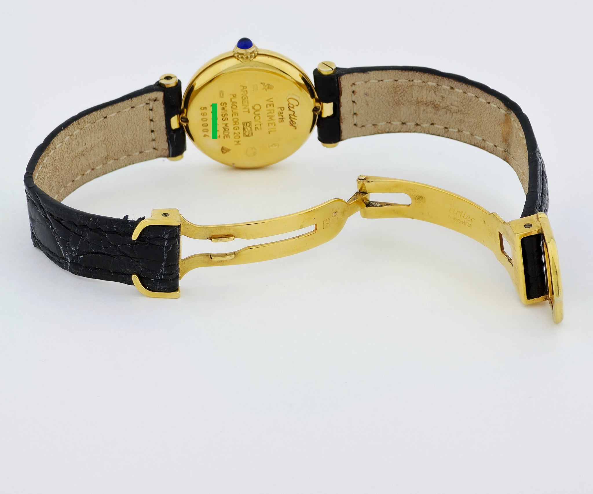 Ladies Cartier Must de Vermeil Quartz 925 silver & Gold plated  Ref: 590004