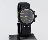 Eberhard Azzurra chronograph automatic Cal. 7757 Steel & Black PVD case 38mm Ref: 31700