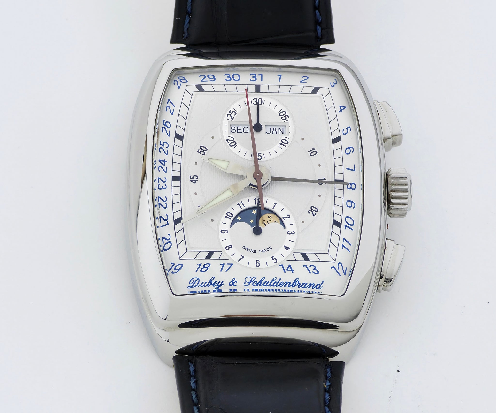 Dubey & Schaldenbrand Gran Chrono Astro Full calendar Chrono Automatic Steel Men's