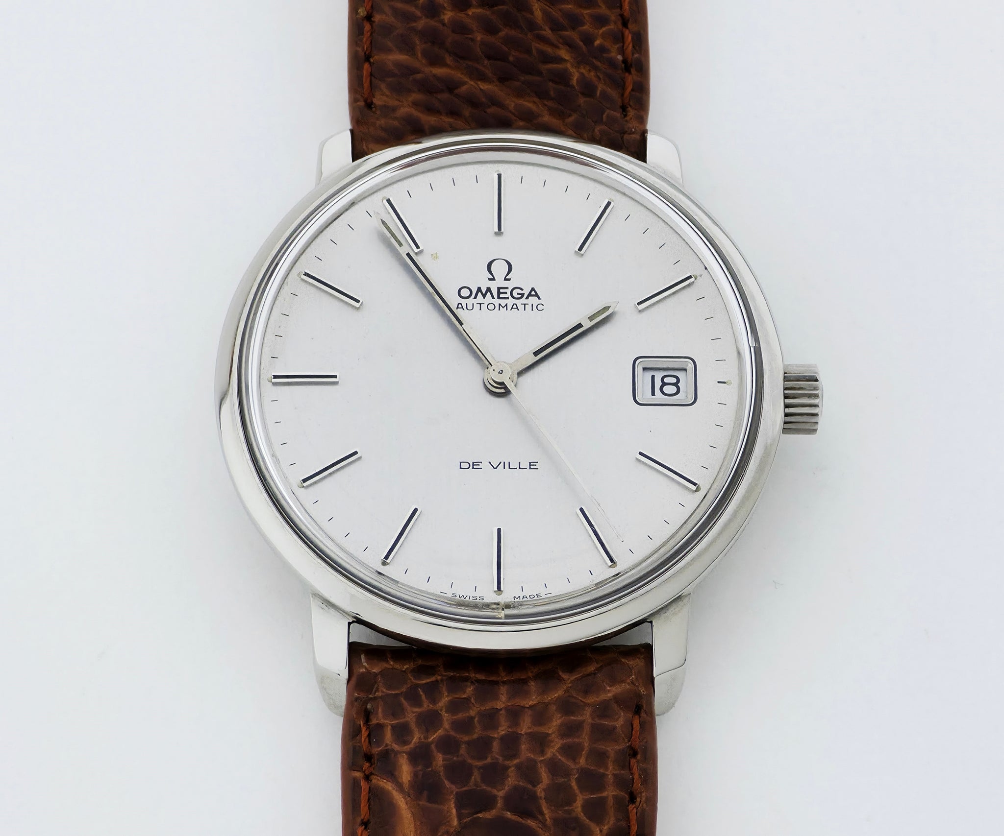 Vintage Omega De Ville TOOL.107 Automatic Cal. 1012 Steel case 36mm Ref : 166.0181