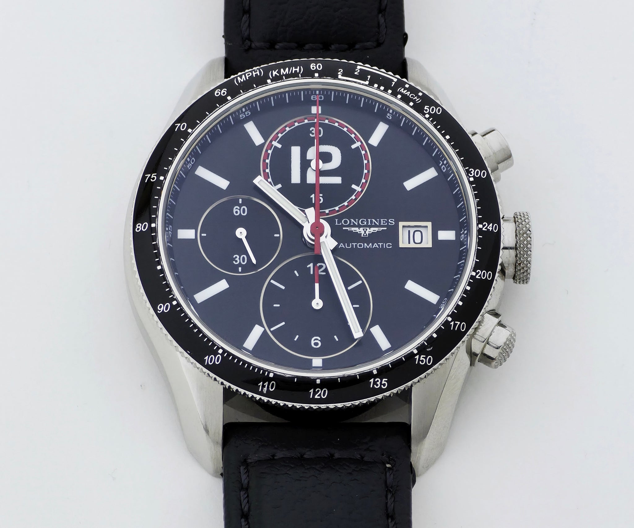 Longines Grande Vitesse Tachymeter chronograph automatic L3.636 Steel case 42mm