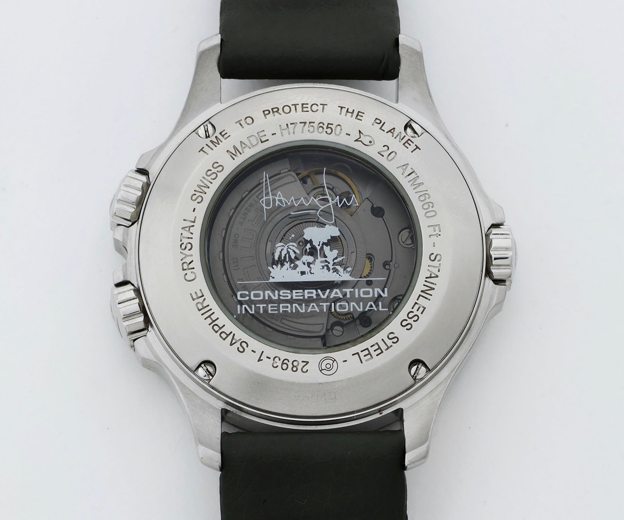 HAMILTON Khaki Automatic GMT H775650 Special Edition Conservation Harrison Ford watch