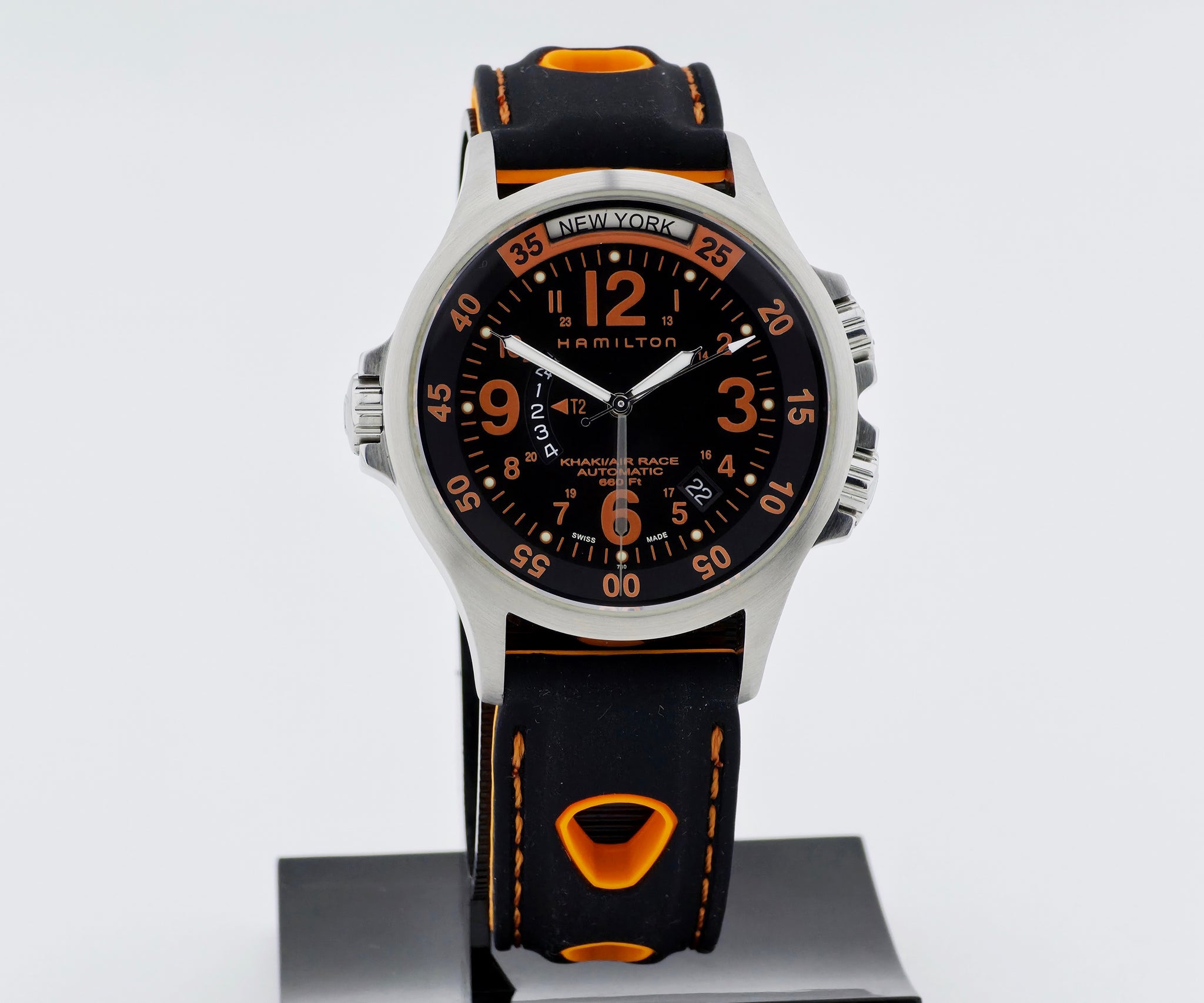 HAMILTON Khaki Air Race GMT automatic, H776650 Steel men's watch 42mm