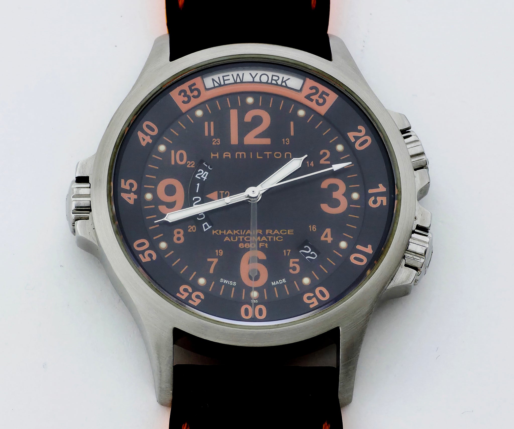 HAMILTON Khaki Air Race GMT automatic, H776650 Steel men's watch 42mm