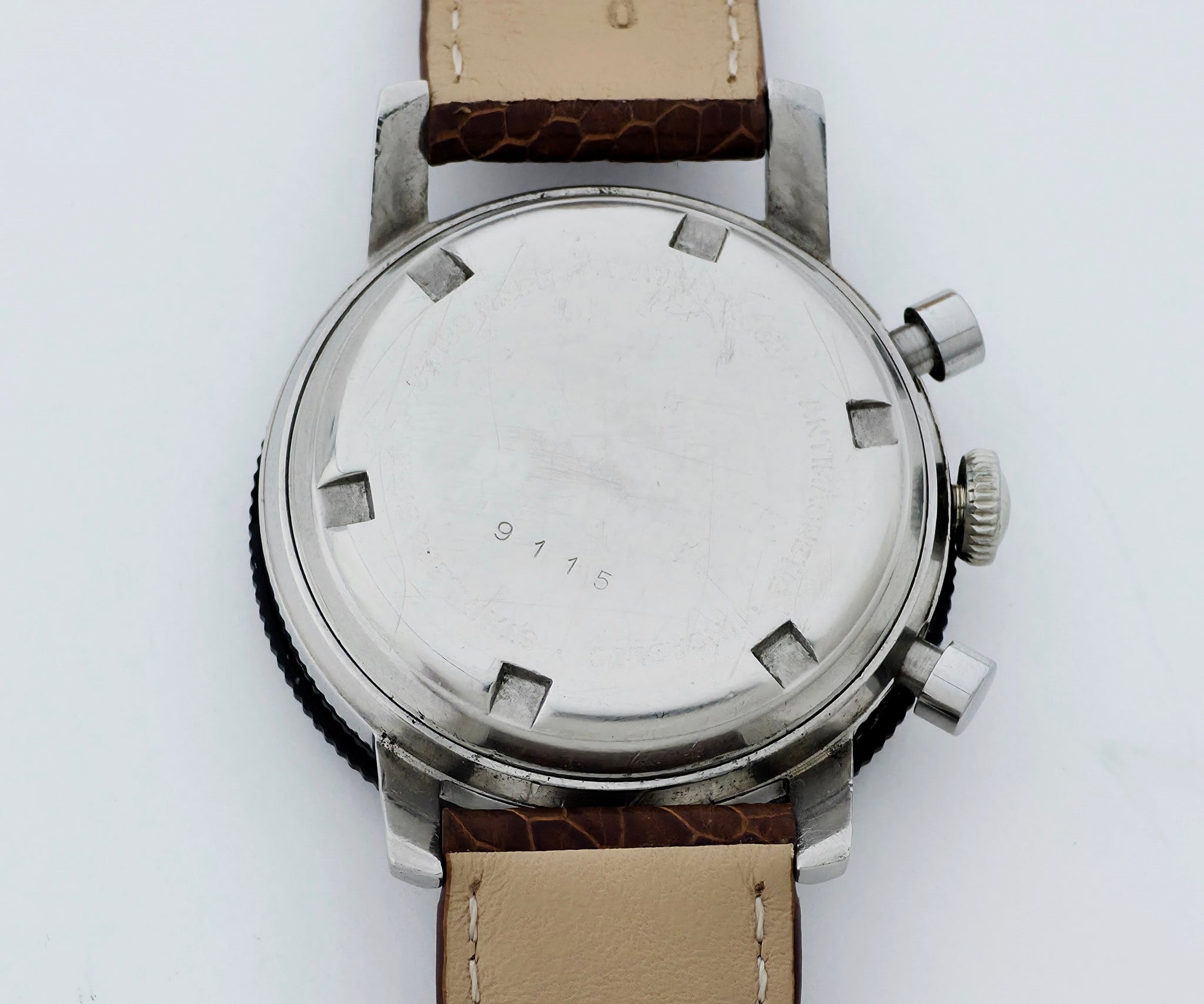 Vintage Ollech & Waj “Precision” Chronograph Mechanical Valjoux 92 Reverse Panda