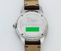 Christian Dior Christal Black Unisex Watch 34mm steel case Ref: CD11311F