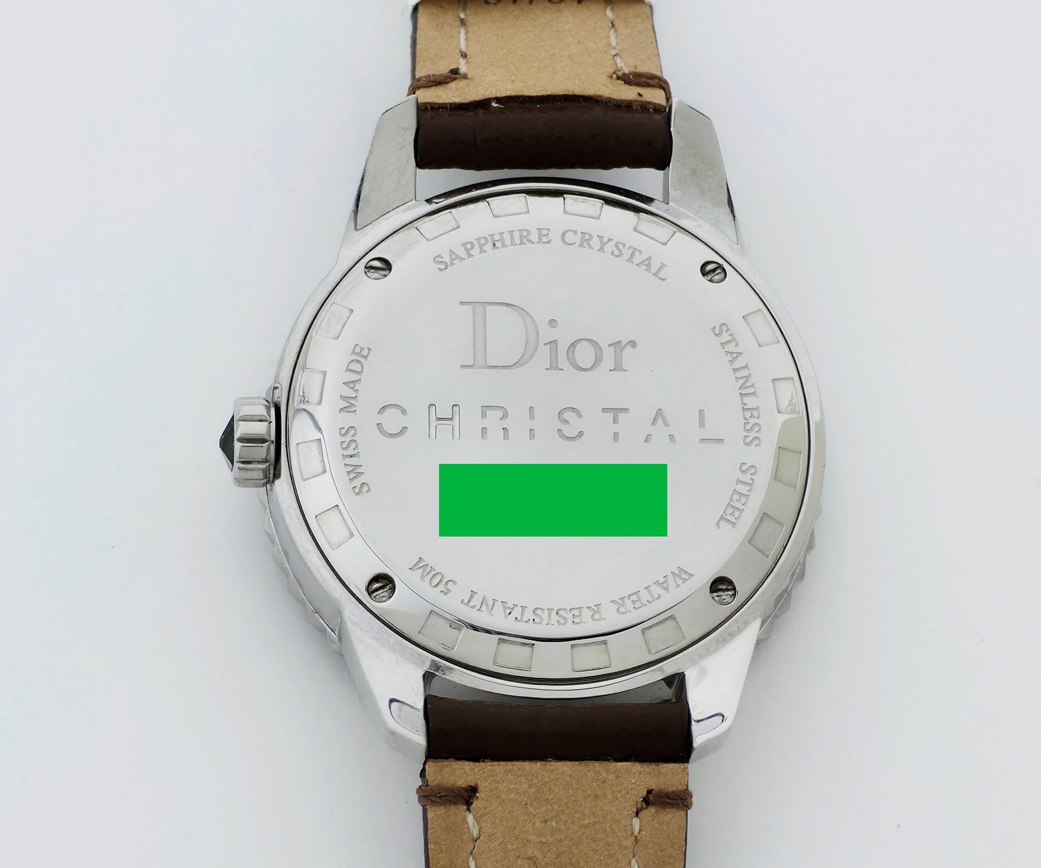 Christian Dior Christal Black Unisex Watch 34mm steel case Ref: CD11311F
