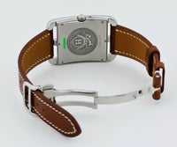 HERMES Cape Cod Quartz, 33mm Square Steel Men's Watch Ref: CC1.810