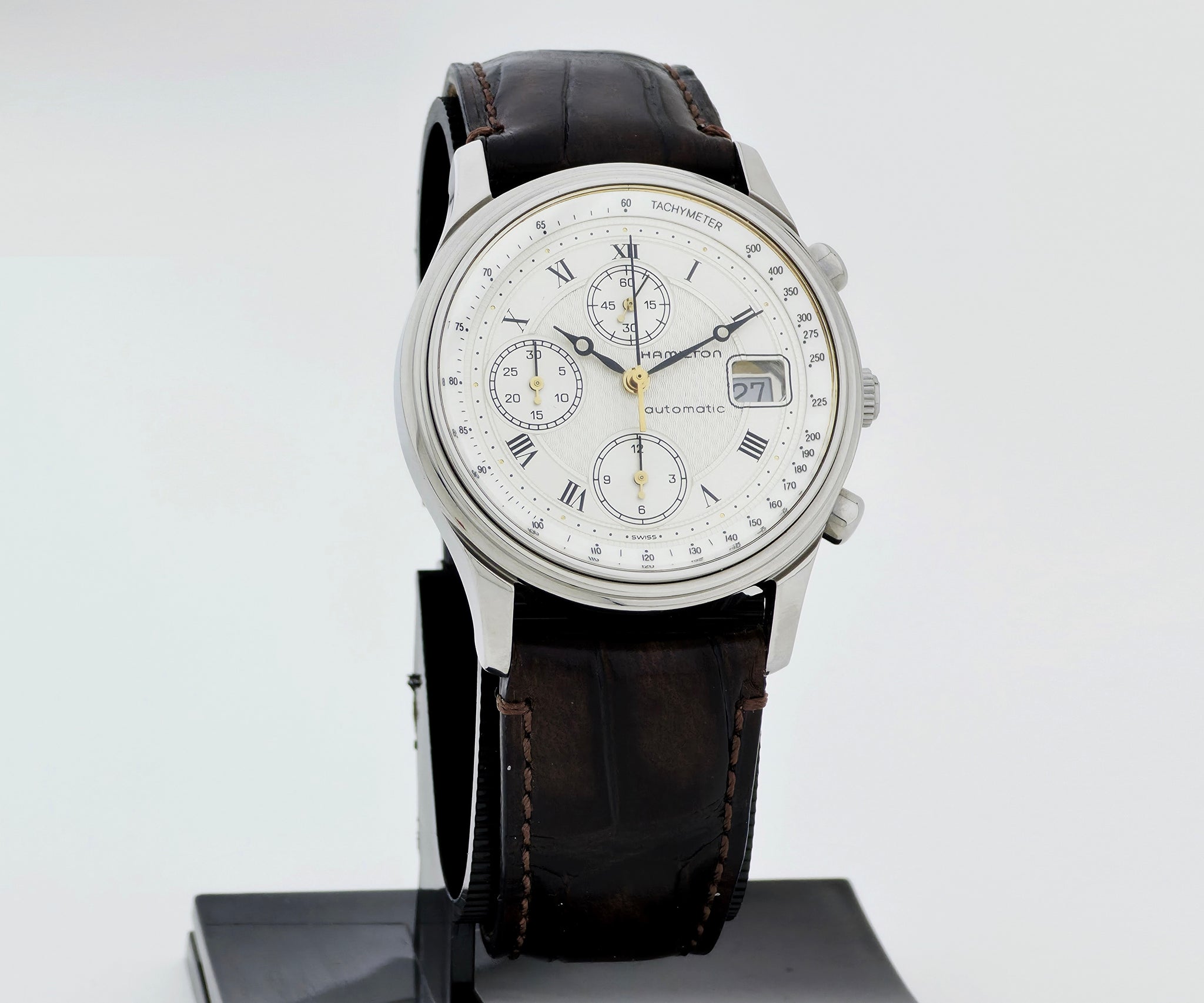 Rare HAMILTON Chronograph Automatic Cal. 2892 Steel case 38mm Ref: 9037