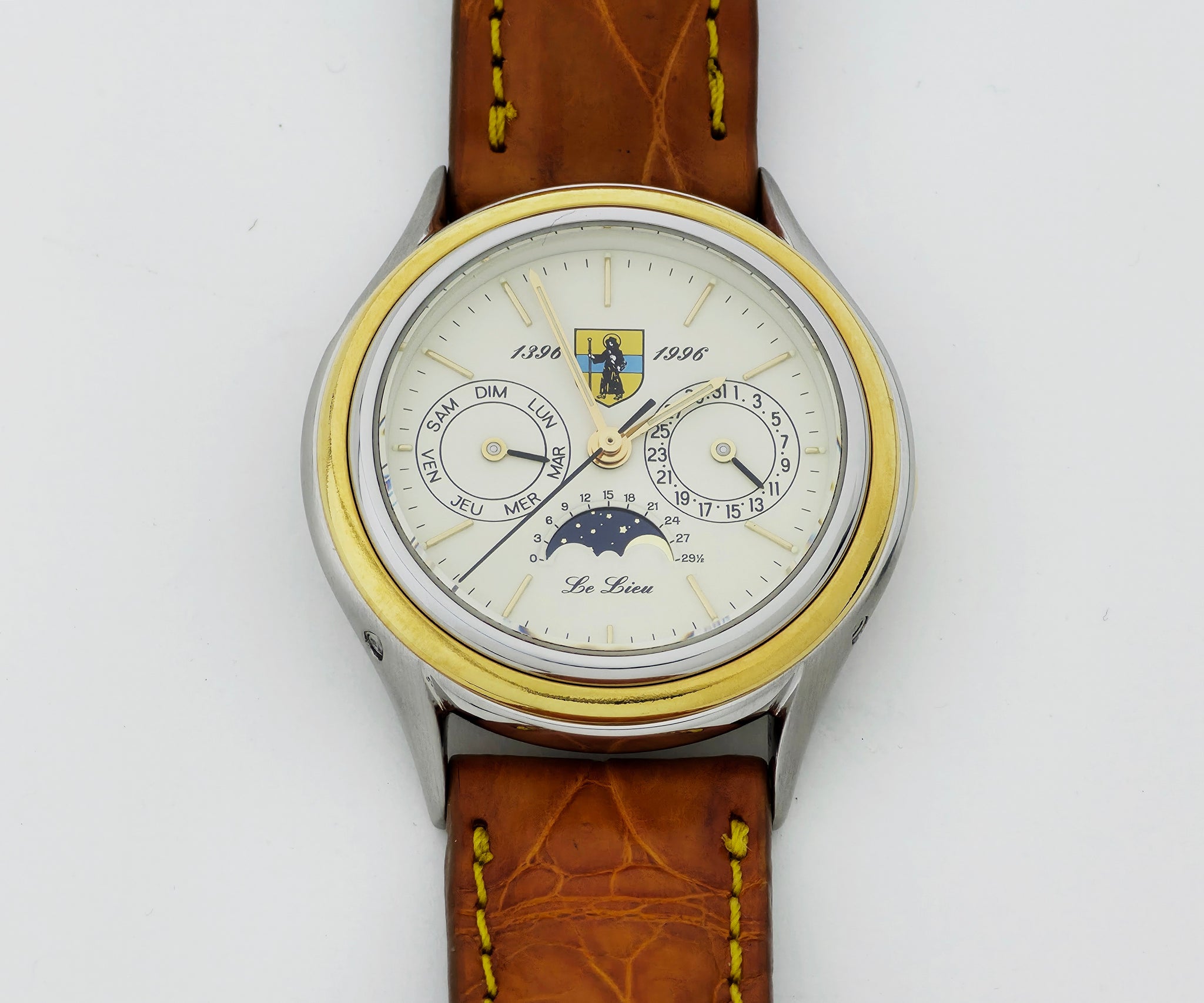 Le Lieu ( Kelek ) DUBOIS DEPRAZ day-date moon phase, automatic Two-tone case 35mm